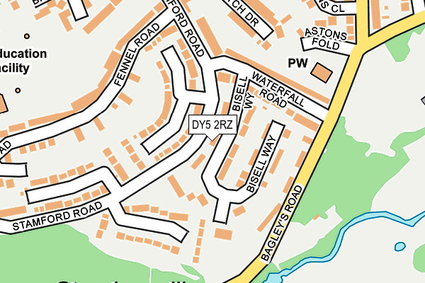 DY5 2RZ map - OS OpenMap – Local (Ordnance Survey) DY5 2RZ map - OS OpenMap – Local (Ordnance Survey)