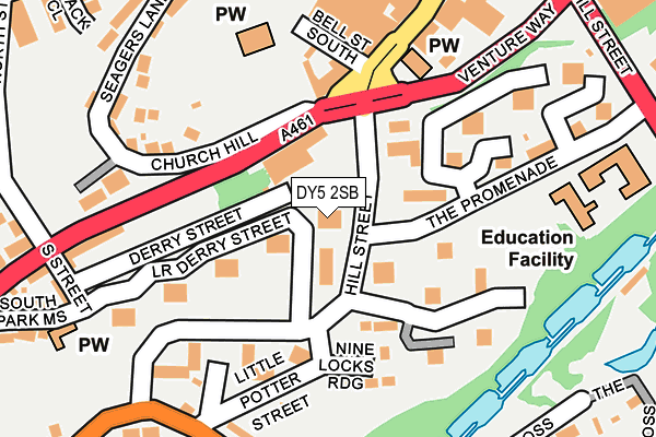 DY5 2SB map - OS OpenMap – Local (Ordnance Survey) DY5 2SB map - OS OpenMap – Local (Ordnance Survey)