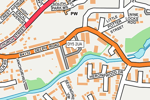 DY5 2UA map - OS OpenMap – Local (Ordnance Survey) DY5 2UA map - OS OpenMap – Local (Ordnance Survey)