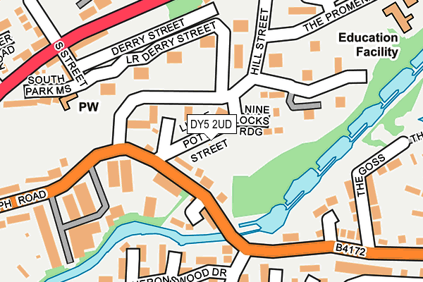 DY5 2UD map - OS OpenMap – Local (Ordnance Survey) DY5 2UD map - OS OpenMap – Local (Ordnance Survey)