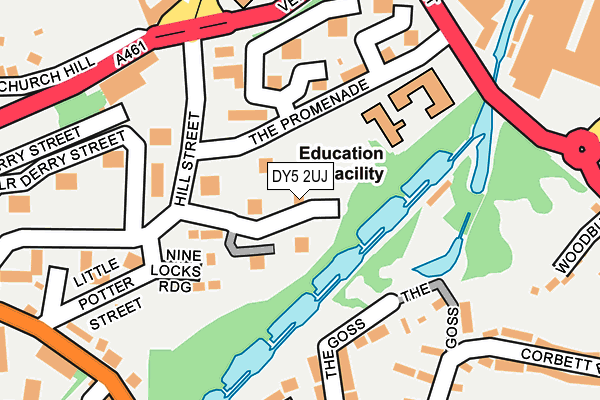 DY5 2UJ map - OS OpenMap – Local (Ordnance Survey)