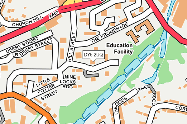 DY5 2UQ map - OS OpenMap – Local (Ordnance Survey) DY5 2UQ map - OS OpenMap – Local (Ordnance Survey)