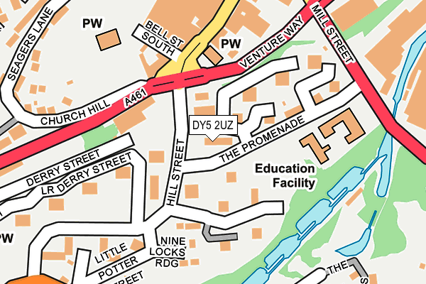 DY5 2UZ map - OS OpenMap – Local (Ordnance Survey) DY5 2UZ map - OS OpenMap – Local (Ordnance Survey)