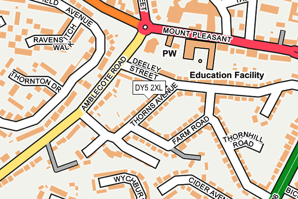 DY5 2XL map - OS OpenMap – Local (Ordnance Survey) DY5 2XL map - OS OpenMap – Local (Ordnance Survey)