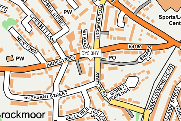 DY5 3HY map - OS OpenMap – Local (Ordnance Survey) DY5 3HY map - OS OpenMap – Local (Ordnance Survey)