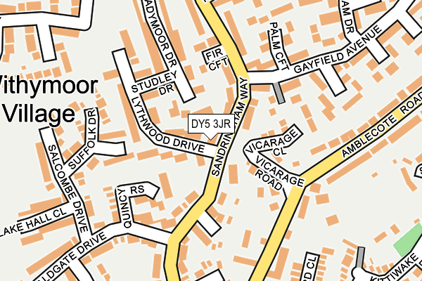 DY5 3JR map - OS OpenMap – Local (Ordnance Survey) DY5 3JR map - OS OpenMap – Local (Ordnance Survey)
