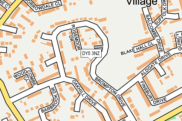 DY5 3NZ map - OS OpenMap – Local (Ordnance Survey) DY5 3NZ map - OS OpenMap – Local (Ordnance Survey)