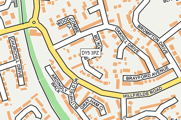 DY5 3PZ map - OS OpenMap – Local (Ordnance Survey) DY5 3PZ map - OS OpenMap – Local (Ordnance Survey)
