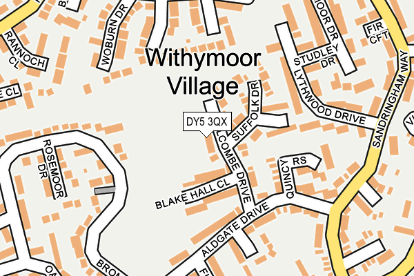 DY5 3QX map - OS OpenMap – Local (Ordnance Survey) DY5 3QX map - OS OpenMap – Local (Ordnance Survey)