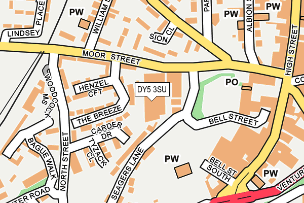DY5 3SU map - OS OpenMap – Local (Ordnance Survey) DY5 3SU map - OS OpenMap – Local (Ordnance Survey)