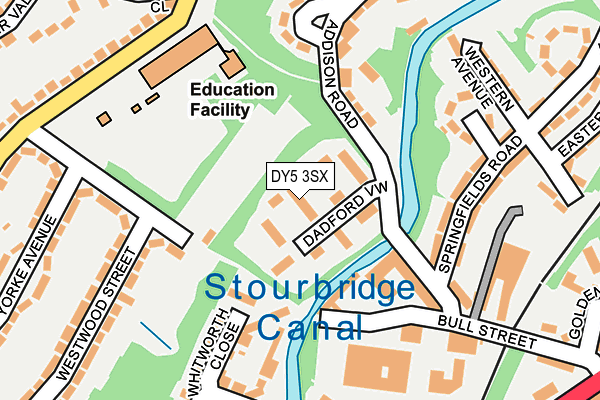 DY5 3SX map - OS OpenMap – Local (Ordnance Survey) DY5 3SX map - OS OpenMap – Local (Ordnance Survey)