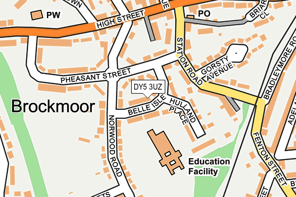 DY5 3UZ map - OS OpenMap – Local (Ordnance Survey) DY5 3UZ map - OS OpenMap – Local (Ordnance Survey)