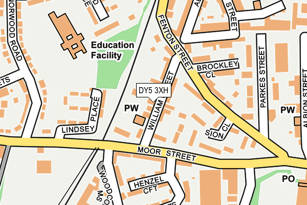 DY5 3XH map - OS OpenMap – Local (Ordnance Survey) DY5 3XH map - OS OpenMap – Local (Ordnance Survey)