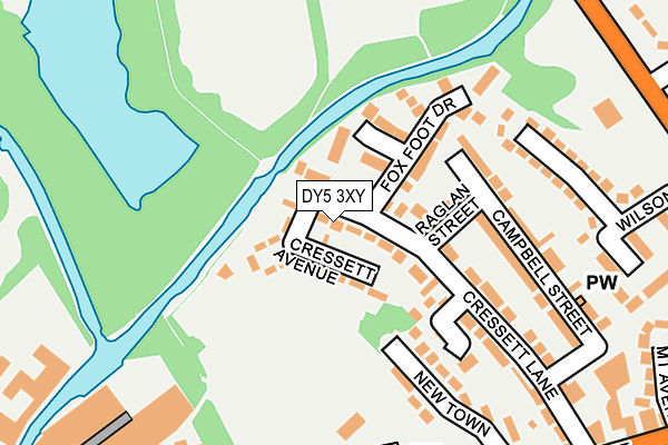 DY5 3XY map - OS OpenMap – Local (Ordnance Survey) DY5 3XY map - OS OpenMap – Local (Ordnance Survey)
