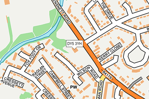 DY5 3YH map - OS OpenMap – Local (Ordnance Survey) DY5 3YH map - OS OpenMap – Local (Ordnance Survey)