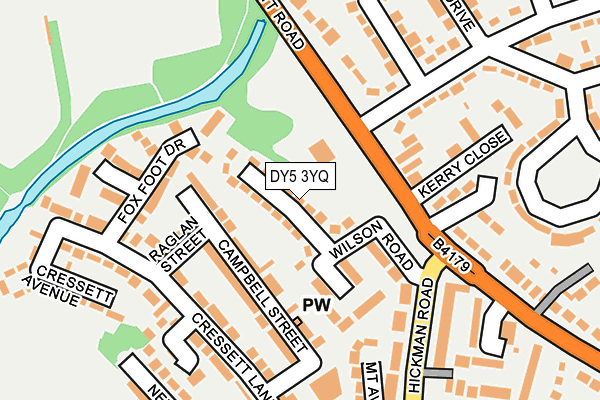 DY5 3YQ map - OS OpenMap – Local (Ordnance Survey) DY5 3YQ map - OS OpenMap – Local (Ordnance Survey)
