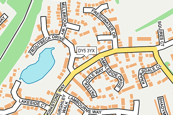 DY5 3YX map - OS OpenMap – Local (Ordnance Survey) DY5 3YX map - OS OpenMap – Local (Ordnance Survey)