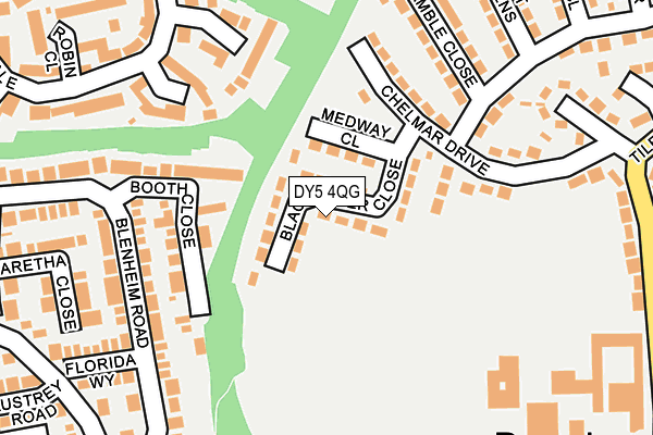 DY5 4QG map - OS OpenMap – Local (Ordnance Survey) DY5 4QG map - OS OpenMap – Local (Ordnance Survey)