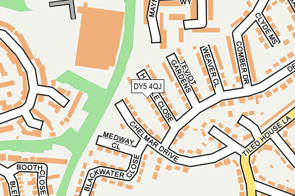 DY5 4QJ map - OS OpenMap – Local (Ordnance Survey) DY5 4QJ map - OS OpenMap – Local (Ordnance Survey)