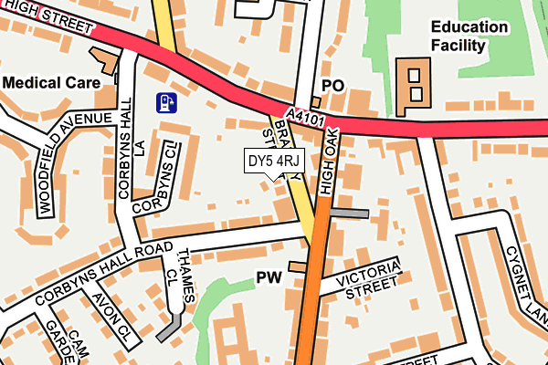 DY5 4RJ map - OS OpenMap – Local (Ordnance Survey) DY5 4RJ map - OS OpenMap – Local (Ordnance Survey)