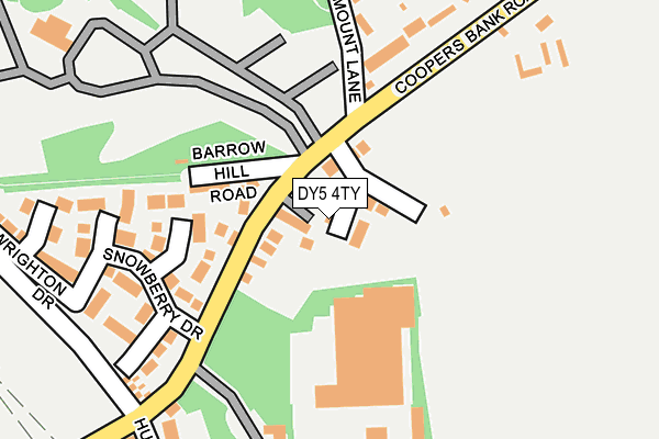 DY5 4TY map - OS OpenMap – Local (Ordnance Survey) DY5 4TY map - OS OpenMap – Local (Ordnance Survey)
