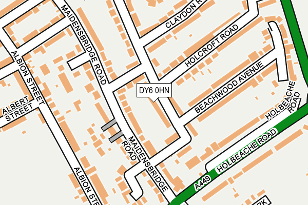 DY6 0HN map - OS OpenMap – Local (Ordnance Survey) DY6 0HN map - OS OpenMap – Local (Ordnance Survey)