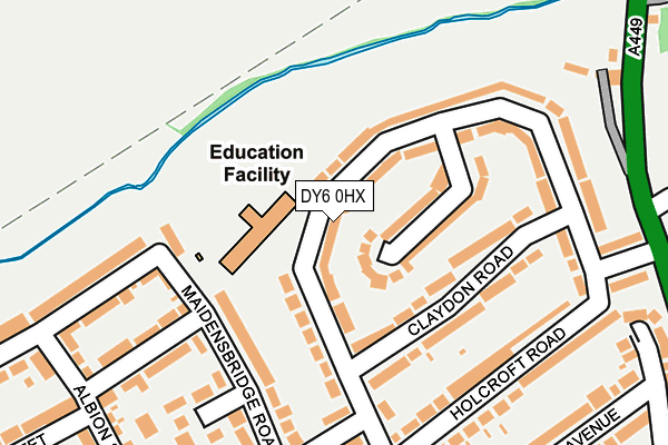 DY6 0HX map - OS OpenMap – Local (Ordnance Survey) DY6 0HX map - OS OpenMap – Local (Ordnance Survey)