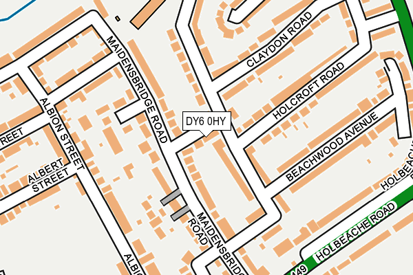 DY6 0HY map - OS OpenMap – Local (Ordnance Survey) DY6 0HY map - OS OpenMap – Local (Ordnance Survey)