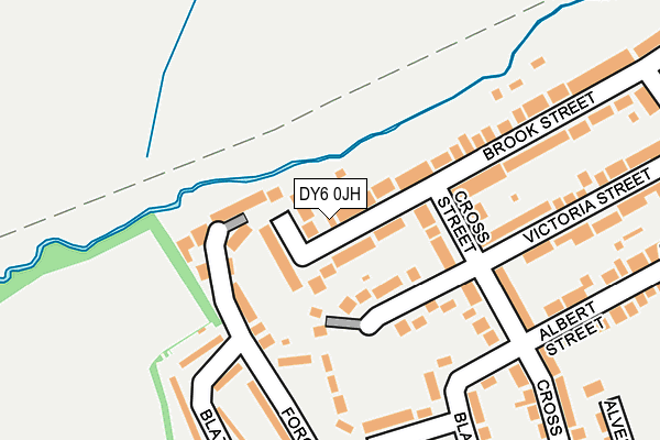 DY6 0JH map - OS OpenMap – Local (Ordnance Survey) DY6 0JH map - OS OpenMap – Local (Ordnance Survey)