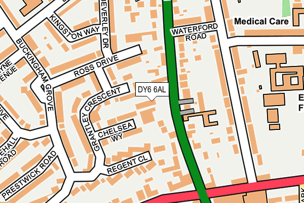 DY6 6AL map - OS OpenMap – Local (Ordnance Survey) DY6 6AL map - OS OpenMap – Local (Ordnance Survey)