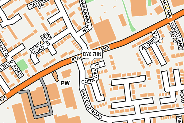 DY6 7HN map - OS OpenMap – Local (Ordnance Survey) DY6 7HN map - OS OpenMap – Local (Ordnance Survey)