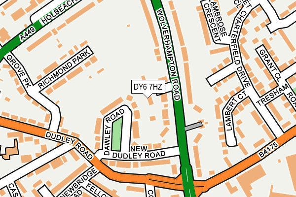DY6 7HZ map - OS OpenMap – Local (Ordnance Survey) DY6 7HZ map - OS OpenMap – Local (Ordnance Survey)