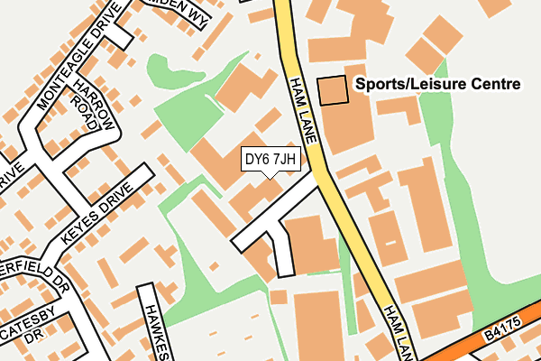 DY6 7JH map - OS OpenMap – Local (Ordnance Survey) DY6 7JH map - OS OpenMap – Local (Ordnance Survey)