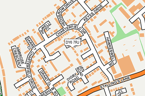 DY6 7RJ map - OS OpenMap – Local (Ordnance Survey) DY6 7RJ map - OS OpenMap – Local (Ordnance Survey)