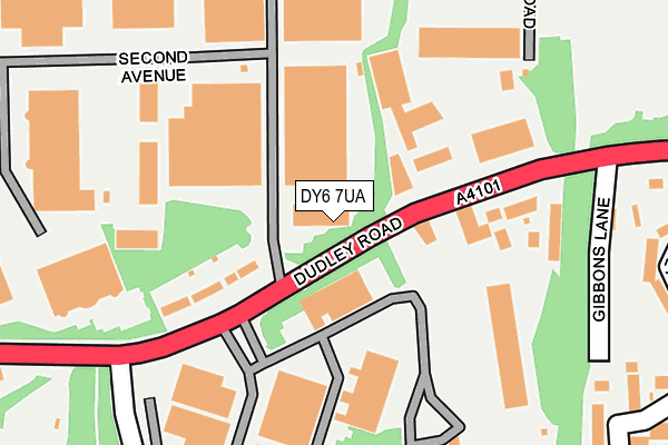 DY6 7UA map - OS OpenMap – Local (Ordnance Survey) DY6 7UA map - OS OpenMap – Local (Ordnance Survey)