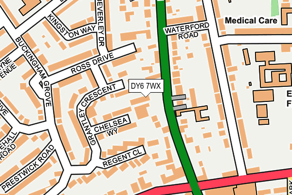 DY6 7WX map - OS OpenMap – Local (Ordnance Survey)