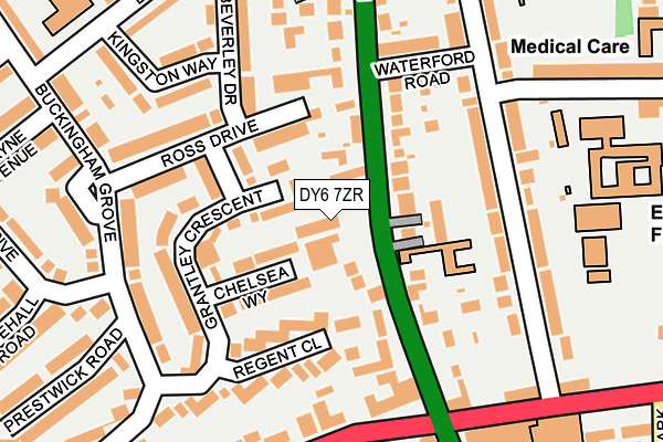 DY6 7ZR map - OS OpenMap – Local (Ordnance Survey)