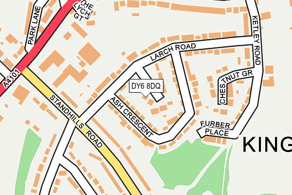 DY6 8DQ map - OS OpenMap – Local (Ordnance Survey)