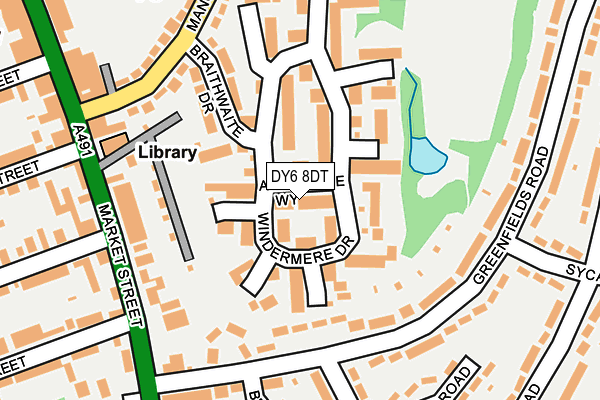 DY6 8DT map - OS OpenMap – Local (Ordnance Survey) DY6 8DT map - OS OpenMap – Local (Ordnance Survey)
