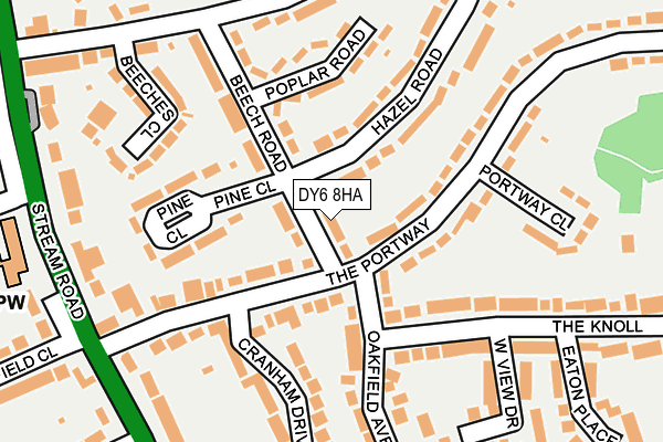 DY6 8HA map - OS OpenMap – Local (Ordnance Survey) DY6 8HA map - OS OpenMap – Local (Ordnance Survey)