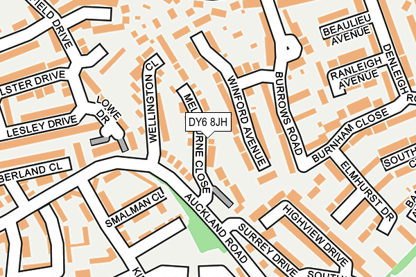 DY6 8JH map - OS OpenMap – Local (Ordnance Survey)