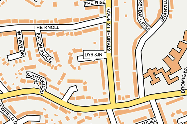 DY6 8JR map - OS OpenMap – Local (Ordnance Survey) DY6 8JR map - OS OpenMap – Local (Ordnance Survey)