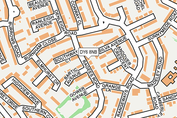 DY6 8NB map - OS OpenMap – Local (Ordnance Survey) DY6 8NB map - OS OpenMap – Local (Ordnance Survey)