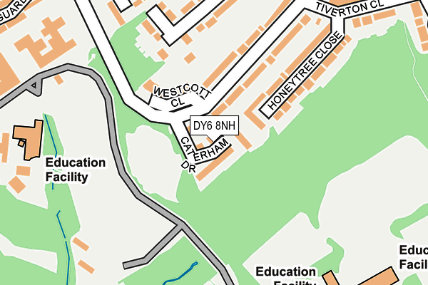 DY6 8NH map - OS OpenMap – Local (Ordnance Survey) DY6 8NH map - OS OpenMap – Local (Ordnance Survey)