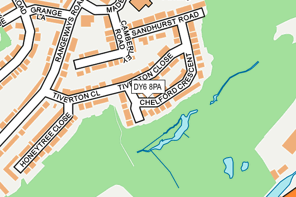 DY6 8PA map - OS OpenMap – Local (Ordnance Survey) DY6 8PA map - OS OpenMap – Local (Ordnance Survey)