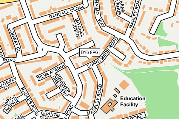 DY6 8PG map - OS OpenMap – Local (Ordnance Survey) DY6 8PG map - OS OpenMap – Local (Ordnance Survey)