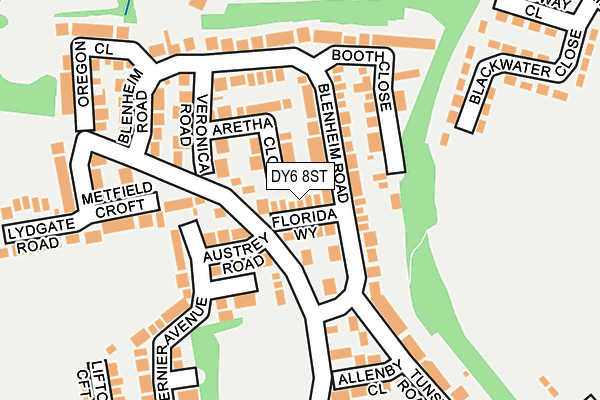 DY6 8ST map - OS OpenMap – Local (Ordnance Survey) DY6 8ST map - OS OpenMap – Local (Ordnance Survey)