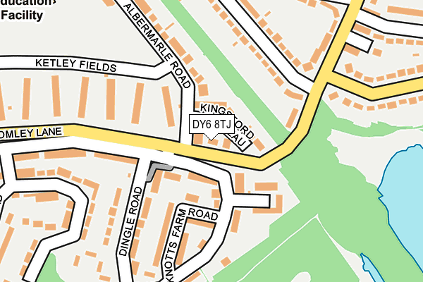 DY6 8TJ map - OS OpenMap – Local (Ordnance Survey) DY6 8TJ map - OS OpenMap – Local (Ordnance Survey)
