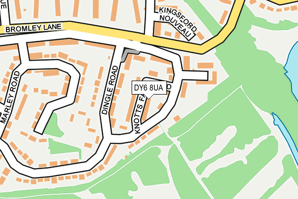 DY6 8UA map - OS OpenMap – Local (Ordnance Survey)