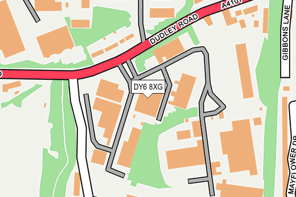 DY6 8XG map - OS OpenMap – Local (Ordnance Survey) DY6 8XG map - OS OpenMap – Local (Ordnance Survey)